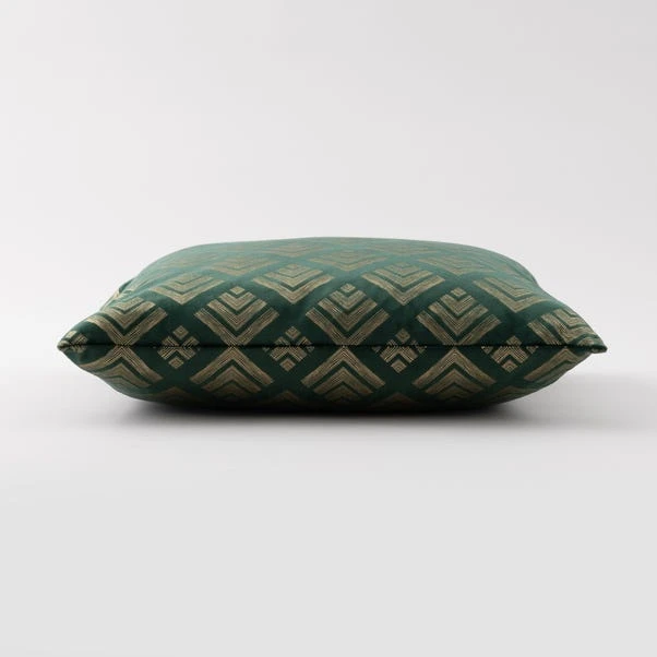 Dunelm Velvet Geo Foil Cushion Cover 3 Dunelm Velvet Geo Foil Cushion Cover - Image 3
