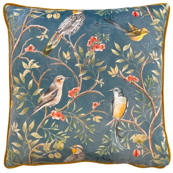 Wylder Orient Chinoiserie Birds Cushion 1 Wylder Orient Chinoiserie Birds Cushion
